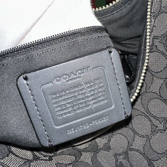 Coach Zip Top Tote with Field Plaid Print (Style F80028) - Picture 7 of 14